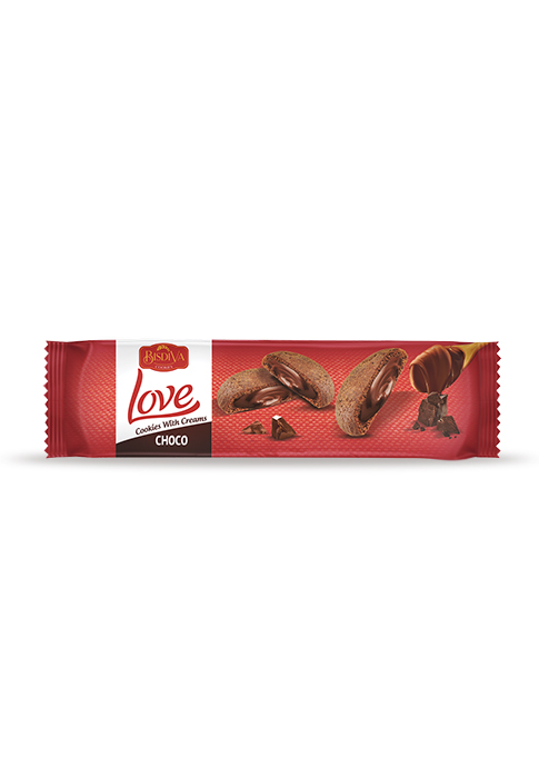 Love Çikolata Dolgulu Kakao Bisküvi 150g