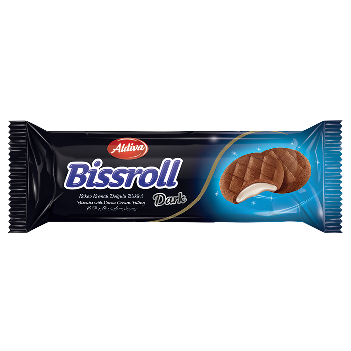 Bissroll Hindistan Cevizi Kremalı Dolgulu Bitter Kakaolu Bisküvi 54g