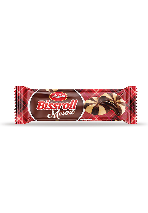 Bissroll Kakaolu Fındık Kremalı Mozaik Bisküvi   