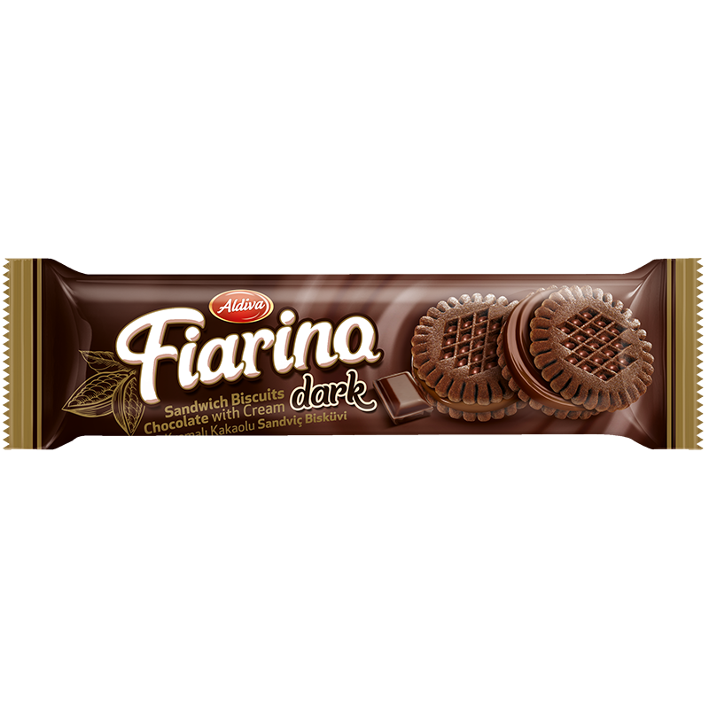 Aldiva Fiarino Dark / Çikolata Kremalı Kakaolu Bisküvi 61gr