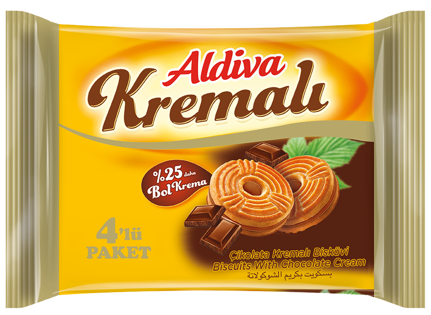 Aldiva Kakao Kremalı Bisküvi 56 Gr.*4 MP