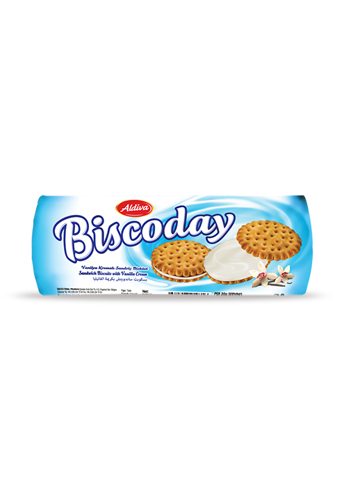 Biscoday Vanilyalı Kremalı Bisküvi