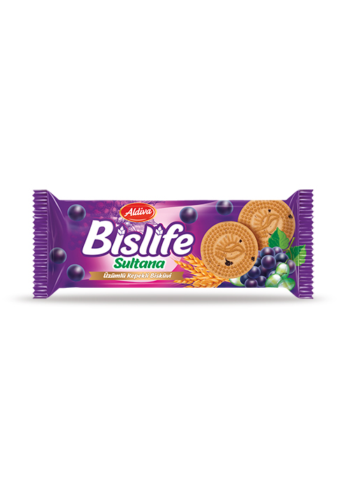 Bislife Bran Biscuits With Grapes 