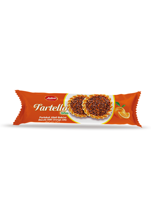 Tartello Portakal Jöleli Granürlü Bisküvi