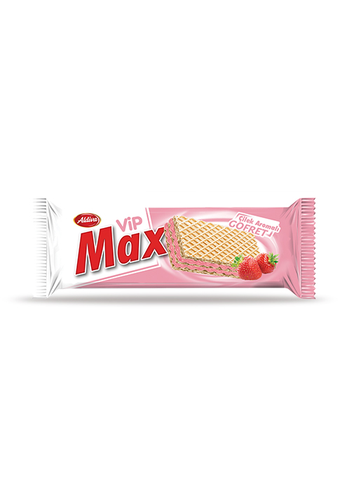 Vip Max Çilek Kremalı Gofret 25g