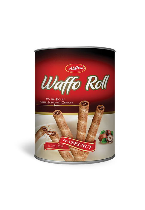 Waffo Rollo Hazelnut Cream Filling Roll Wafers 