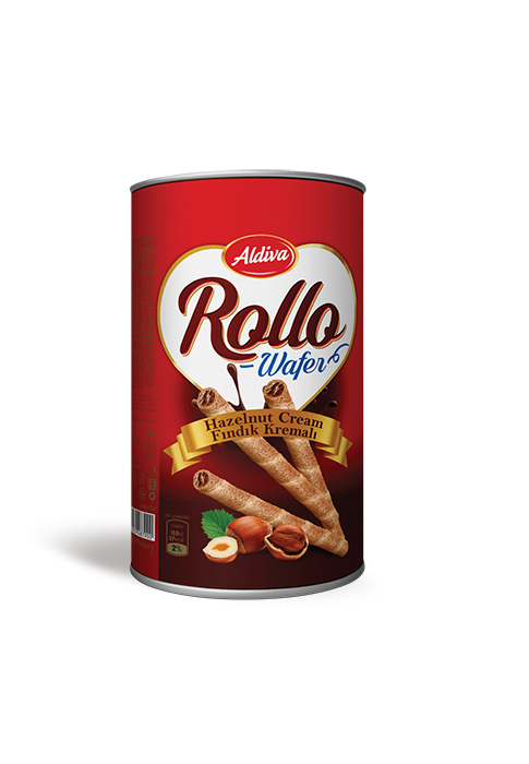 Rollo Hazelnut Cream Filling Roll Wafers 