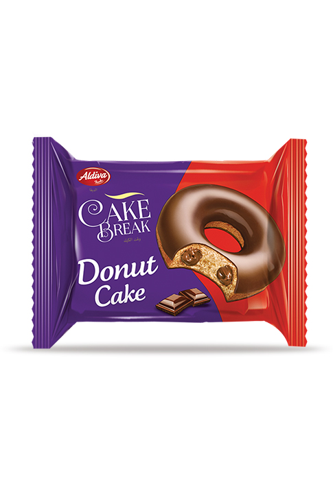 Cake Break Donut Kakao Kaplamalı Kakao Kremalı Dolgulu Kek