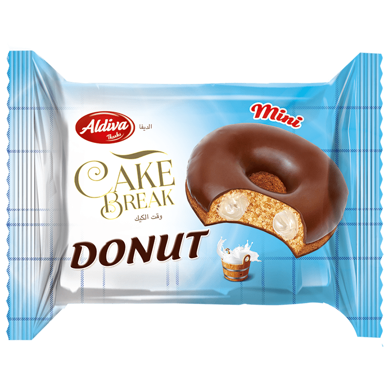 Süt Kremalı Kakao Kaplamalı Donut Kek