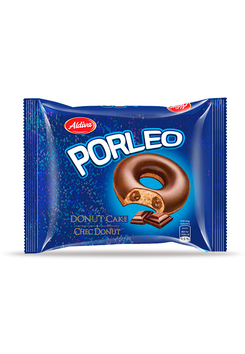 Porleo Donut Kakao Kaplamalı Kakao Kremalı Dolgulu Kek