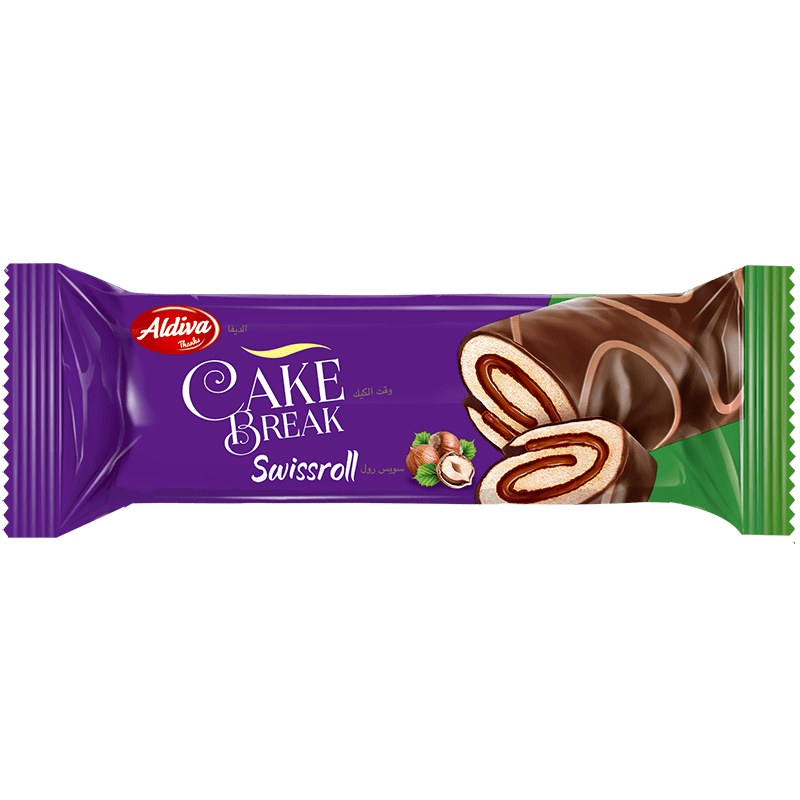 Swissroll Kakao Kaplamalı Fındık Kremalı Kek