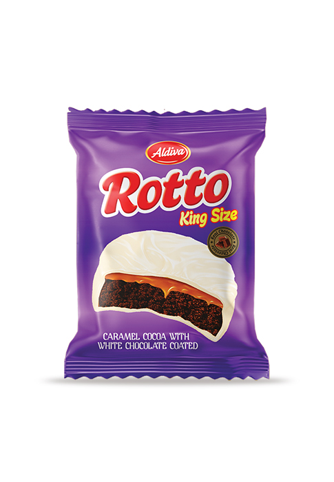 Rotto Caramel Cocoa White White Chocolate Coated