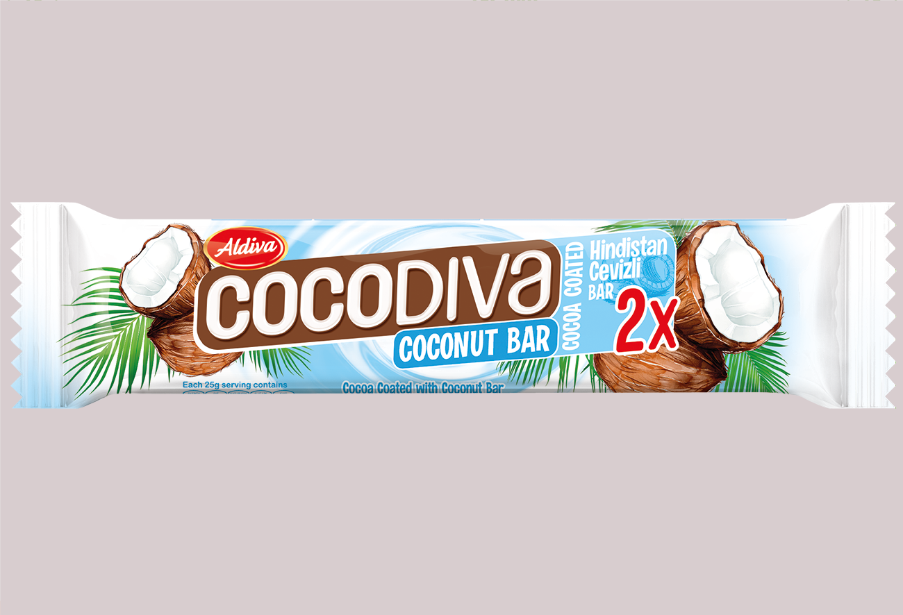 Cocodiva Cocoa Coated Coconut Bar