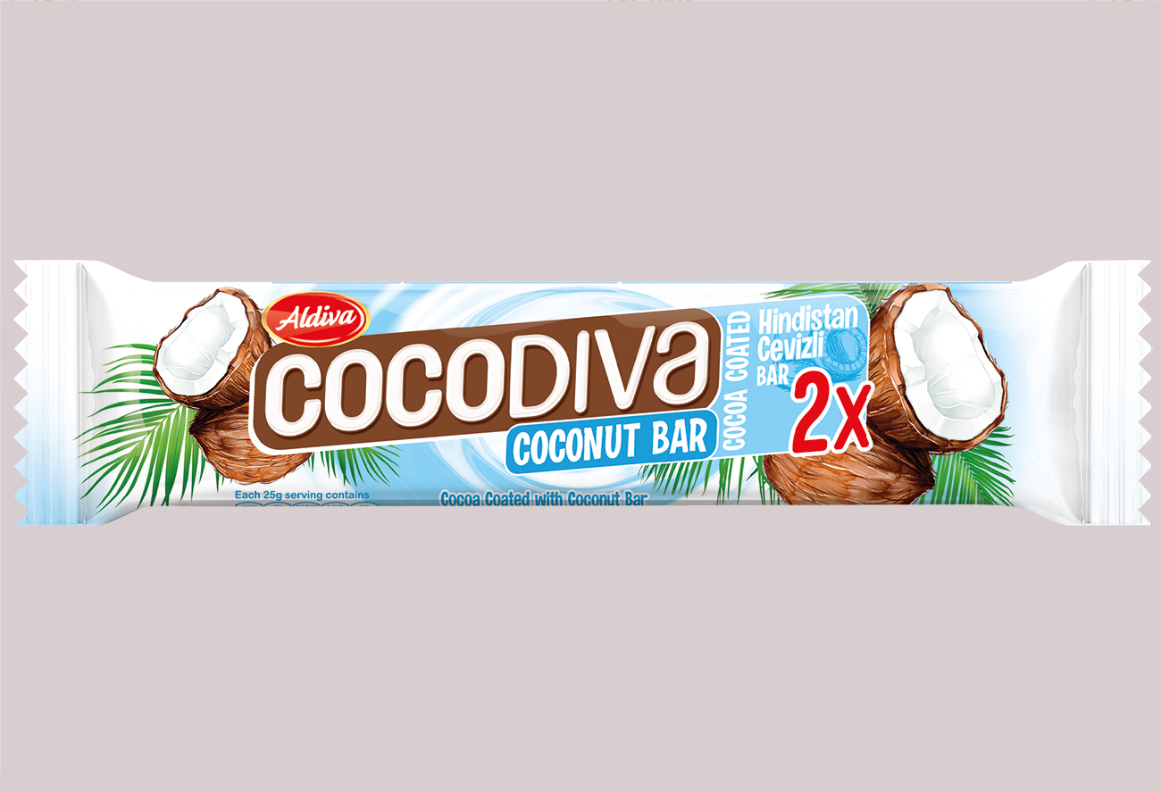 Cocodiva Kakao Kaplamalı Hindistan Cevizi Bar