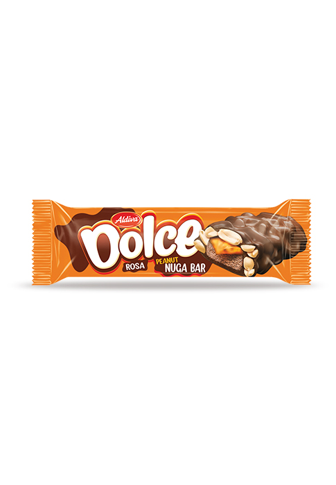 Dolce Rose Sütlü Çikolata Kaplamalı Karamel & Fıstıklı Nuga Bar