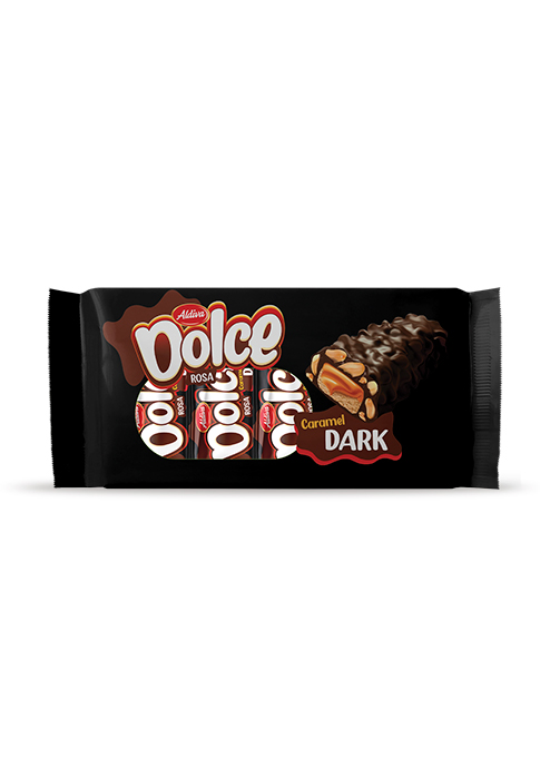 Dolce Fıstıklı Bitter Çikolata Kaplamalı Karamel Dolgulu Bar 225g