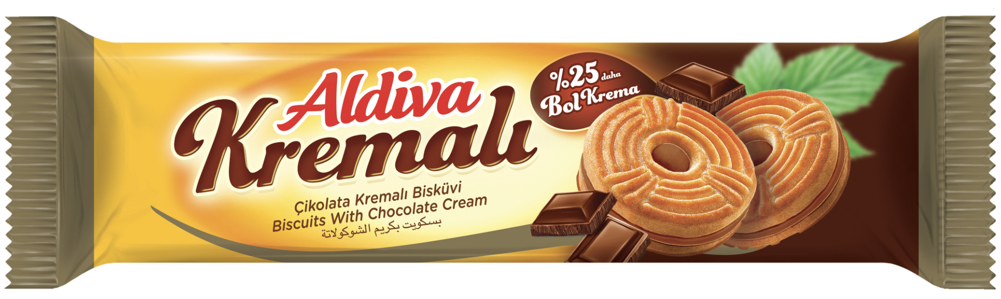 Aldiva Cikolata Kremali Biskuvi 68gr