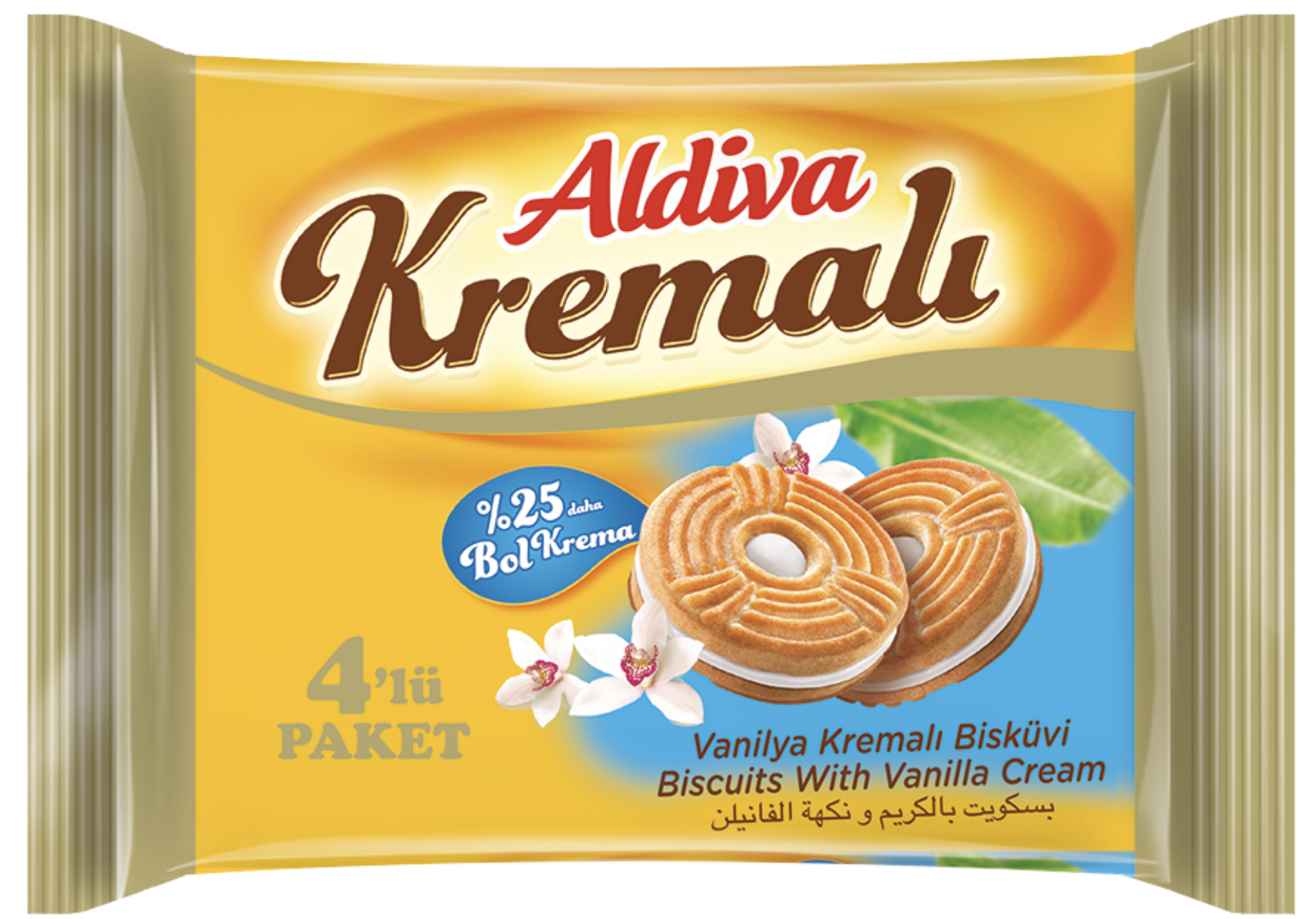 Aldiva Vanilya Kremali Biskuvi 272gr 